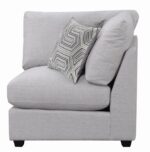 Gray Cambria Upholstered Corner Chair 551512 by Coaster Furniture - Image 7