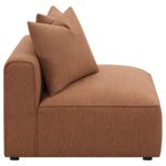 Jennifer Upholstered Tight Back Armless Chair Terracotta 551591 by Coaster Furniture - Image 2