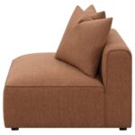 Jennifer Upholstered Tight Back Armless Chair Terracotta 551591 by Coaster Furniture - Image 5