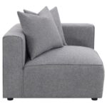Jennifer Tight Seat Corner Chair Gray 551595 by Coaster Furniture - Image 13