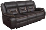 Greer Upholstered Tufted Back Motion Sofa 651354 by Coaster Furniture - Image 2