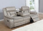 Greer Upholstered Tufted Back Motion Sofa 651351 by Coaster Furniture - Image 2
