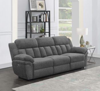 Bahrain Upholstered Power Sofa Charcoal 609541P by Coaster Furniture