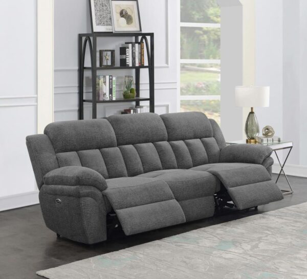 Bahrain Upholstered Power Sofa Charcoal 609541P by Coaster Furniture - Image 2
