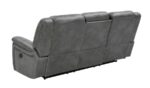 Conrad Upholstered Motion Sofa Cool Grey 650354 by Coaster Furniture - Image 9