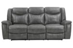 Conrad Upholstered Motion Sofa Cool Grey 650354 by Coaster Furniture - Image 10