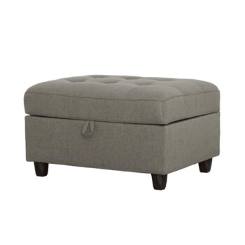 Stonenesse tufted storage ottoman grey 500414 by coaster furniture