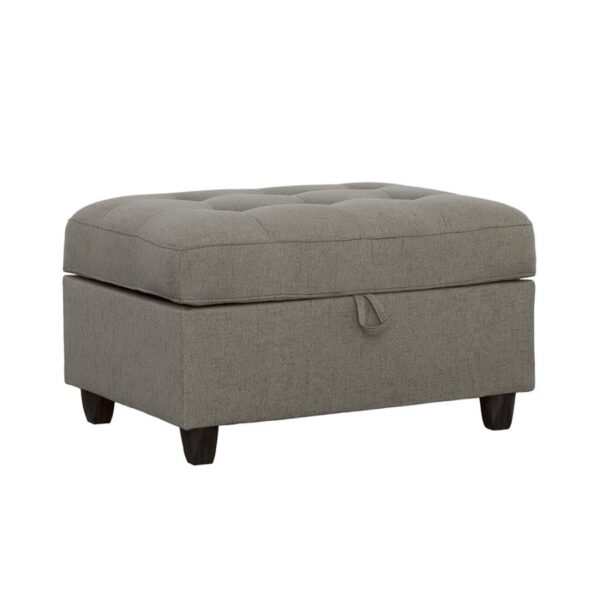 Stonenesse tufted storage ottoman grey 500414 by coaster furniture - Image 2