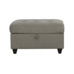 Stonenesse tufted storage ottoman grey 500414 by coaster furniture - Image 3