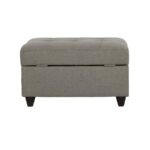 Stonenesse tufted storage ottoman grey 500414 by coaster furniture - Image 4