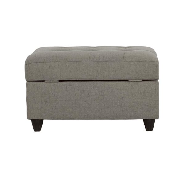 Stonenesse tufted storage ottoman grey 500414 by coaster furniture - Image 4