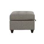 Stonenesse tufted storage ottoman grey 500414 by coaster furniture - Image 5