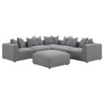 Jennifer square upholstered ottoman grey 551596 by coaster furniture - Image 11