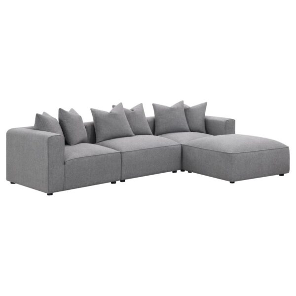 Jennifer square upholstered ottoman grey 551596 by coaster furniture - Image 12