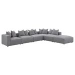 Jennifer square upholstered ottoman grey 551596 by coaster furniture - Image 14