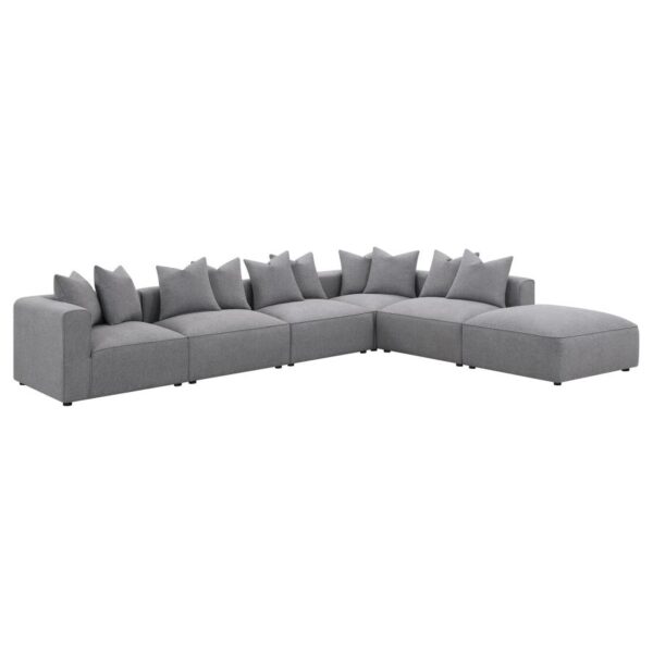 Jennifer square upholstered ottoman grey 551596 by coaster furniture - Image 14