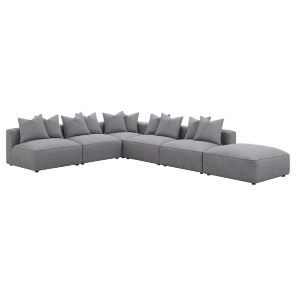 Jennifer square upholstered ottoman grey 551596 by coaster furniture - Image 15