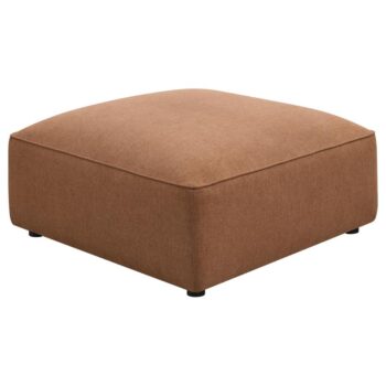 Jennifer upholstered ottoman terracotta 551593 by coaster furniture