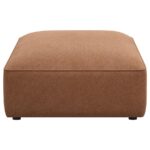 Jennifer upholstered ottoman terracotta 551593 by coaster furniture - Image 2