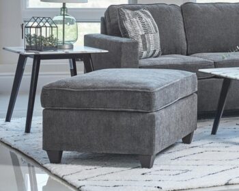 Mccord upholstered ottoman dark grey 509348 by coaster furniture