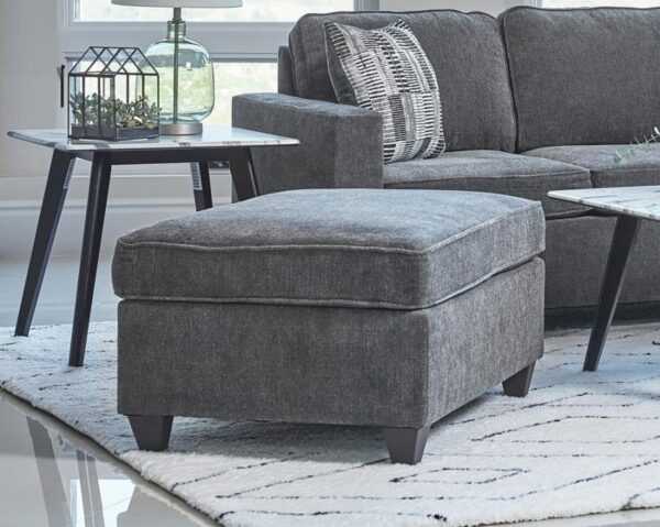 Mccord upholstered ottoman dark grey 509348 by coaster furniture - Image 3