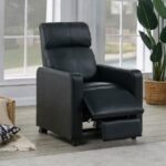 Toohey Home Theater Push Back Recliner Black 600181 by Coaster Furniture 28