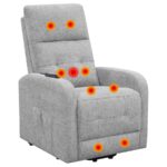 Tufted Upholstered Power Lift Recliner Gray 609402P by Coaster Furniture 20