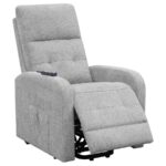 Tufted Upholstered Power Lift Recliner Gray 609402P by Coaster Furniture 21