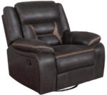 Greer Upholstered Tufted Back Glider Recliner 651356 by Coaster Furniture