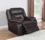 Greer Upholstered Tufted Back Glider Recliner 651356 by Coaster Furniture - Image 2