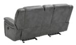 Conrad Upholstered Motion Loveseat Cool Gray 650355 by Coaster Furniture - Image 3