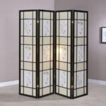 Catabella 4-panel Floral Print Folding Screen Multi-color 4407 by Coaster Furniture 7