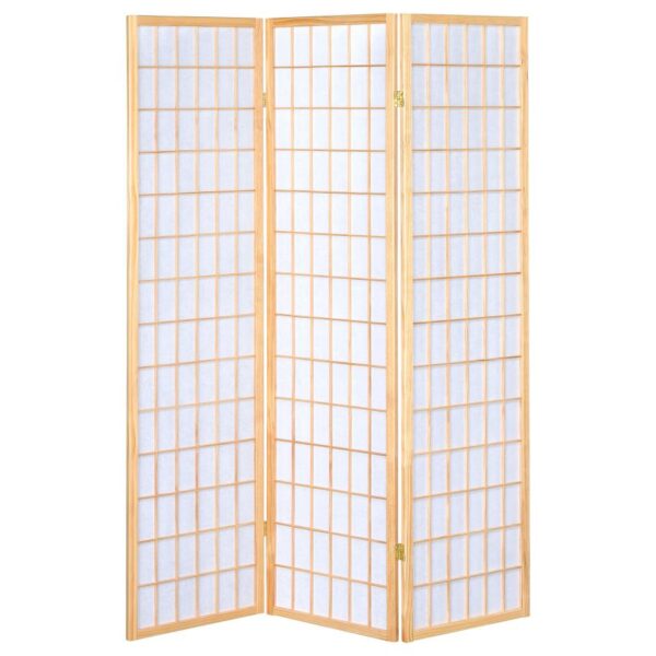 Carrie 3-panel Folding Screen Natural and White 4621 by Coaster Furniture - Image 2