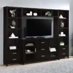 Lewes 4-piece Entertainment Center Cappuccino by 700881-S4 Coaster Furniture 21