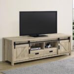 Madra Rectangular TV Console with 2 Sliding Doors 736263 by Coaster Furniture 12