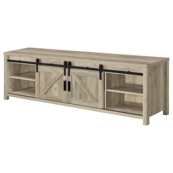 Madra Rectangular TV Console with 2 Sliding Doors 736263 by Coaster Furniture - Image 5