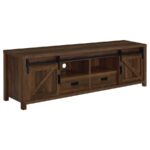 Madra Rectangular TV Console with 2 Sliding Doors 736273 by Coaster Furniture