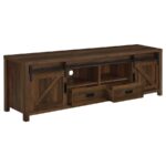 Madra Rectangular TV Console with 2 Sliding Doors 736273 by Coaster Furniture - Image 7