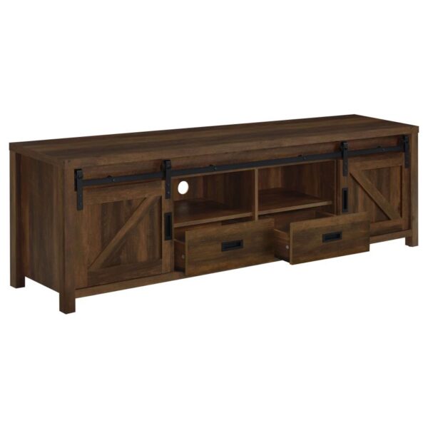 Madra Rectangular TV Console with 2 Sliding Doors 736273 by Coaster Furniture - Image 7