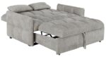 Cotswold Tufted Cushion Sleeper Sofa Bed Light Grey 508307 By Coaster Furniture 8