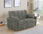 Cotswold Tufted Cushion Sleeper Sofa Bed Dark Gray 508308 By Coaster Furniture
