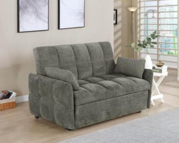 Cotswold Tufted Cushion Sleeper Sofa Bed Dark Gray 508308 By Coaster Furniture
