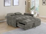 Cotswold Tufted Cushion Sleeper Sofa Bed Dark Gray 508308 By Coaster Furniture - Image 3