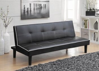 Katrina Tufted Upholstered Sofa Bed Black 550044 By Coaster Furniture