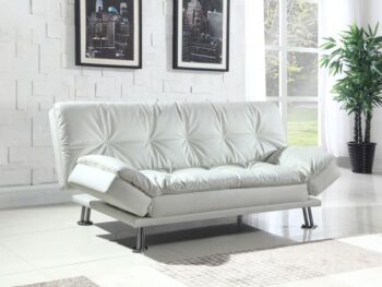 Dilleston Tufted Back Upholstered Sofa Bed White 300291 By Coaster Furniture