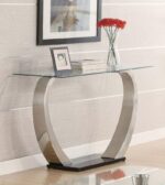 Pruitt Rectangular Sofa Table Satin 701239 By Coaster Furniture