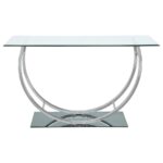 Danville U-shaped Sofa Table Chrome 704989 By Coaster Furniture - Image 2