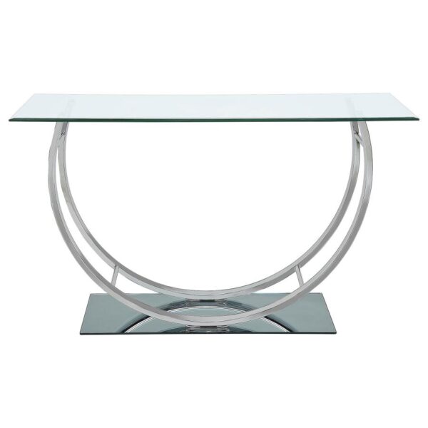 Danville U-shaped Sofa Table Chrome 704989 By Coaster Furniture - Image 2
