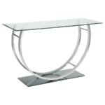 Danville U-shaped Sofa Table Chrome 704989 By Coaster Furniture - Image 4