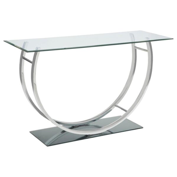 Danville U-shaped Sofa Table Chrome 704989 By Coaster Furniture - Image 4